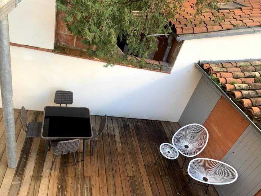 Apartamento *t2*terrasse*calme*centre-ville*gare*commerce*